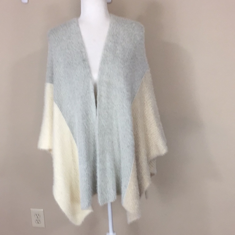 Anthropologie Saturday Sunday Kimono Cardigan Fuzzy Sweater One Size